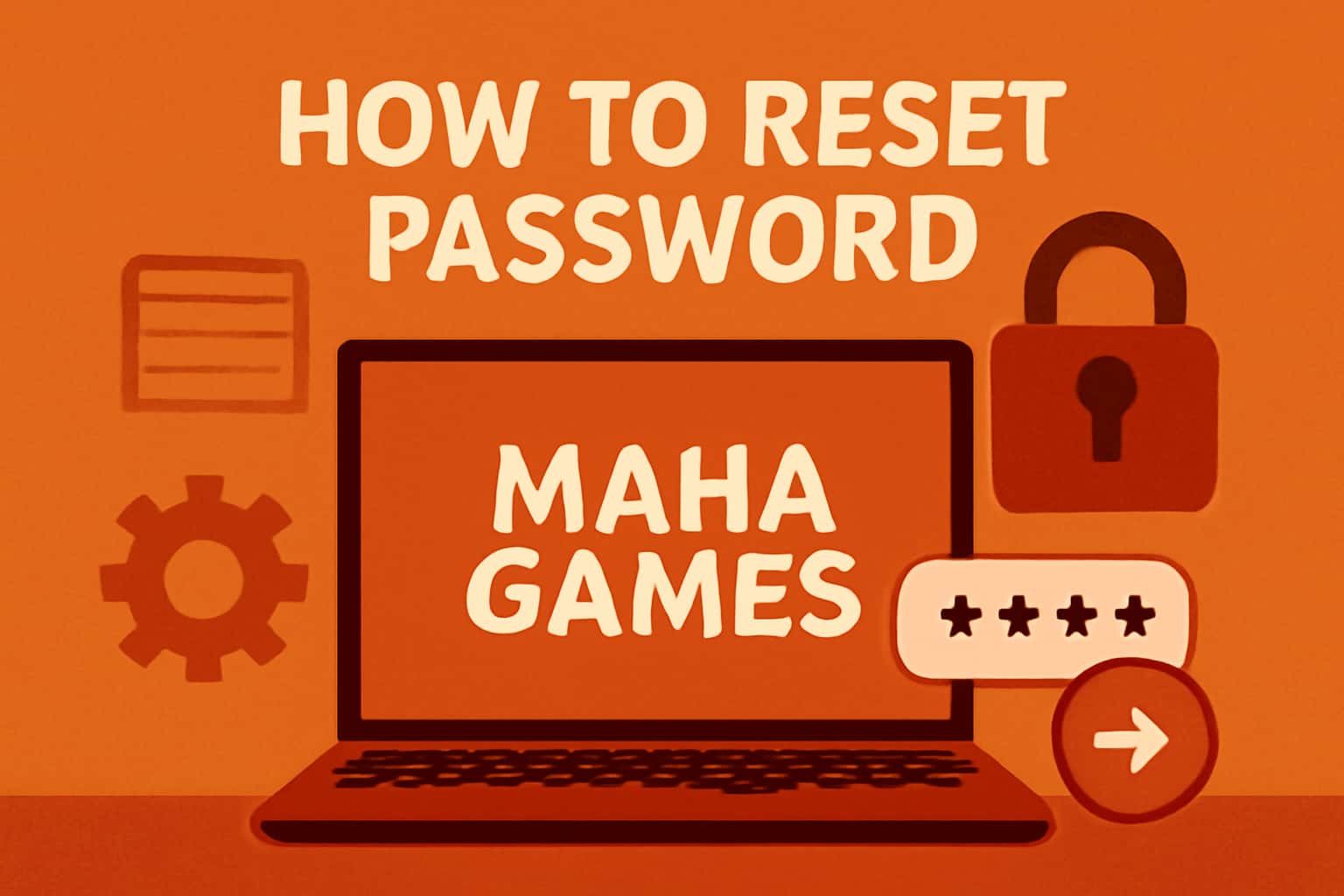 High-quality visual explaining How to Reset Maha Games Password with emphasis on user guidance.