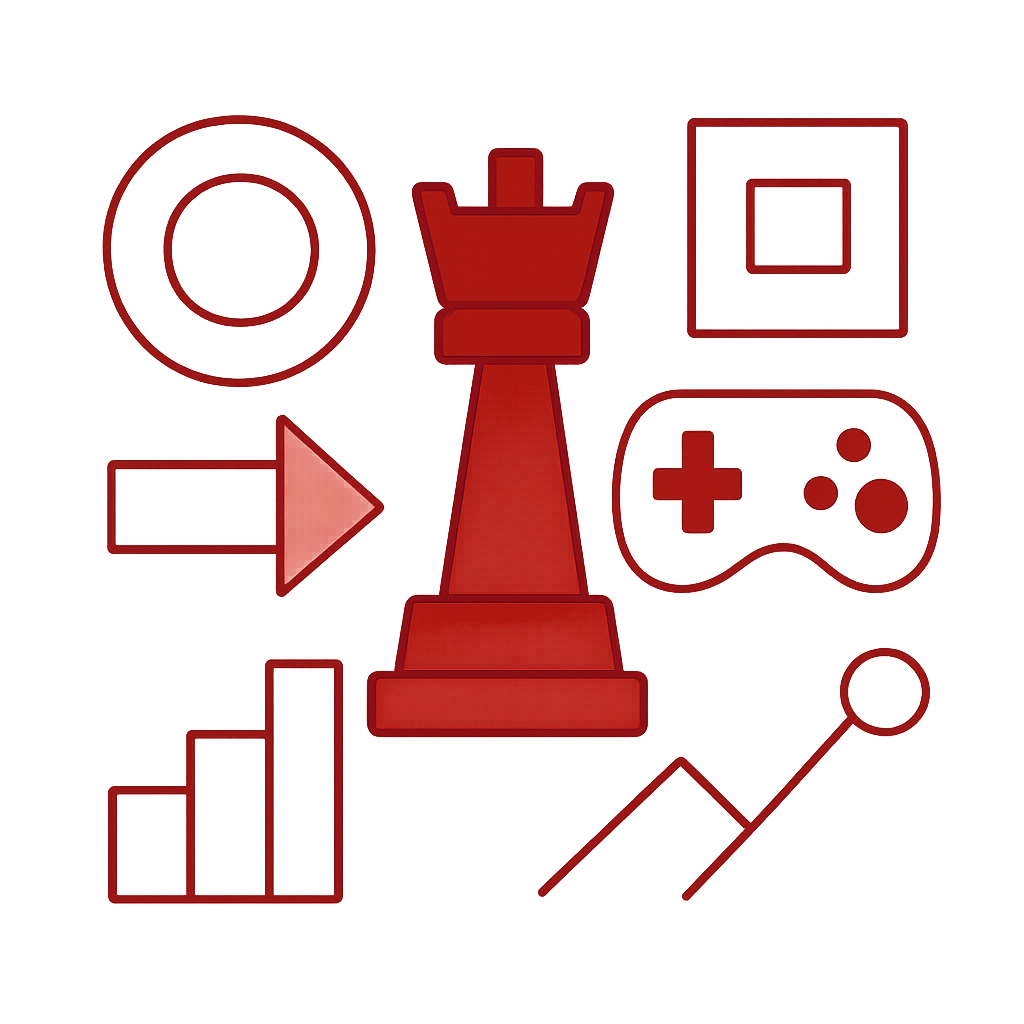 A badge icon symbolizing Maha Games Features Overview.