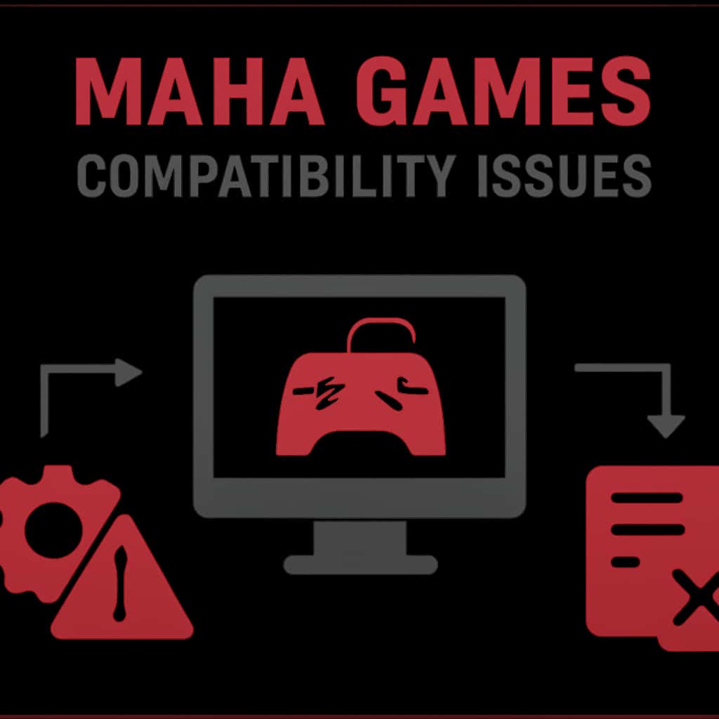 Diagram illustrating Maha Games compatibility issues.