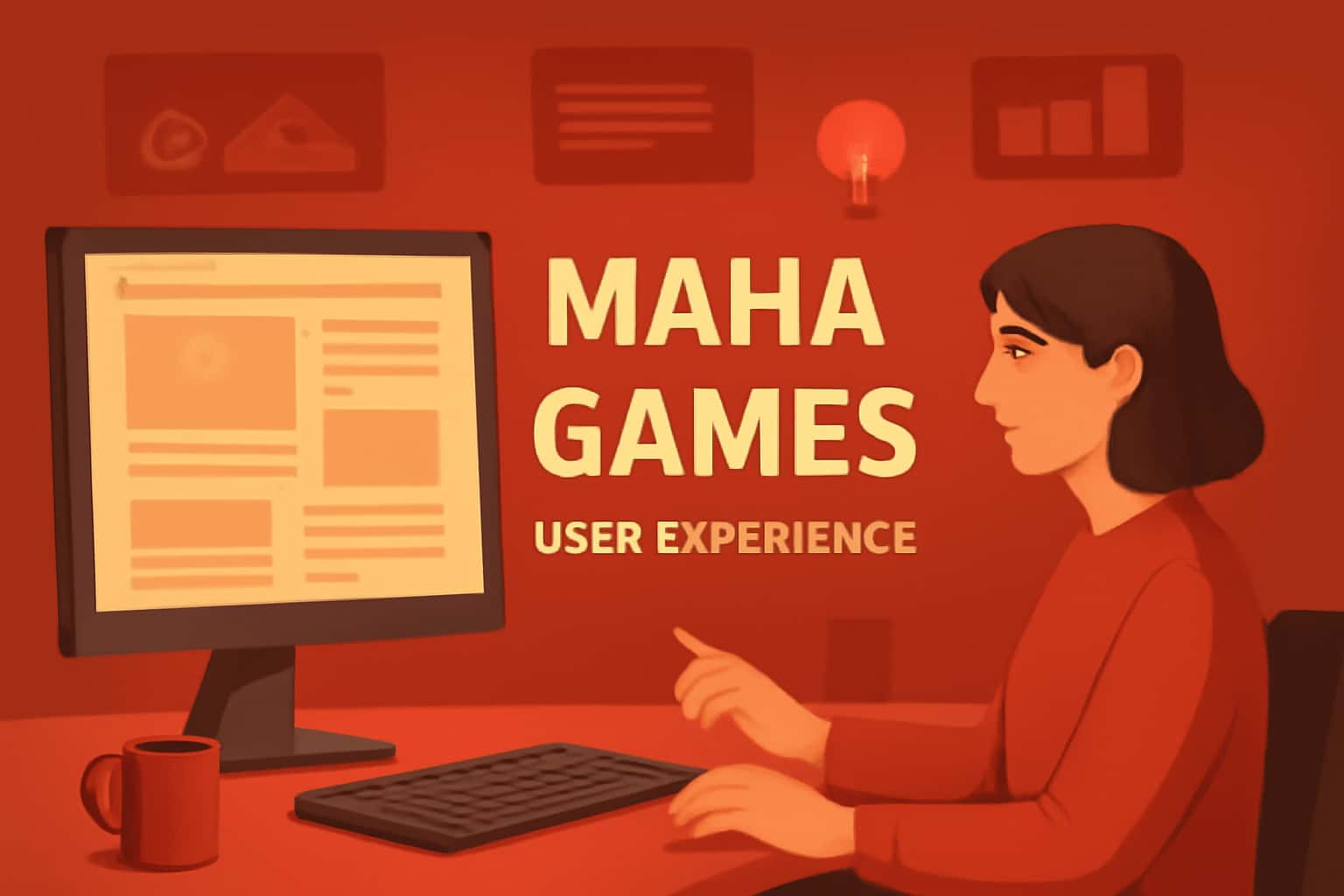 A visual representation of user experience aspects in Maha Games.
