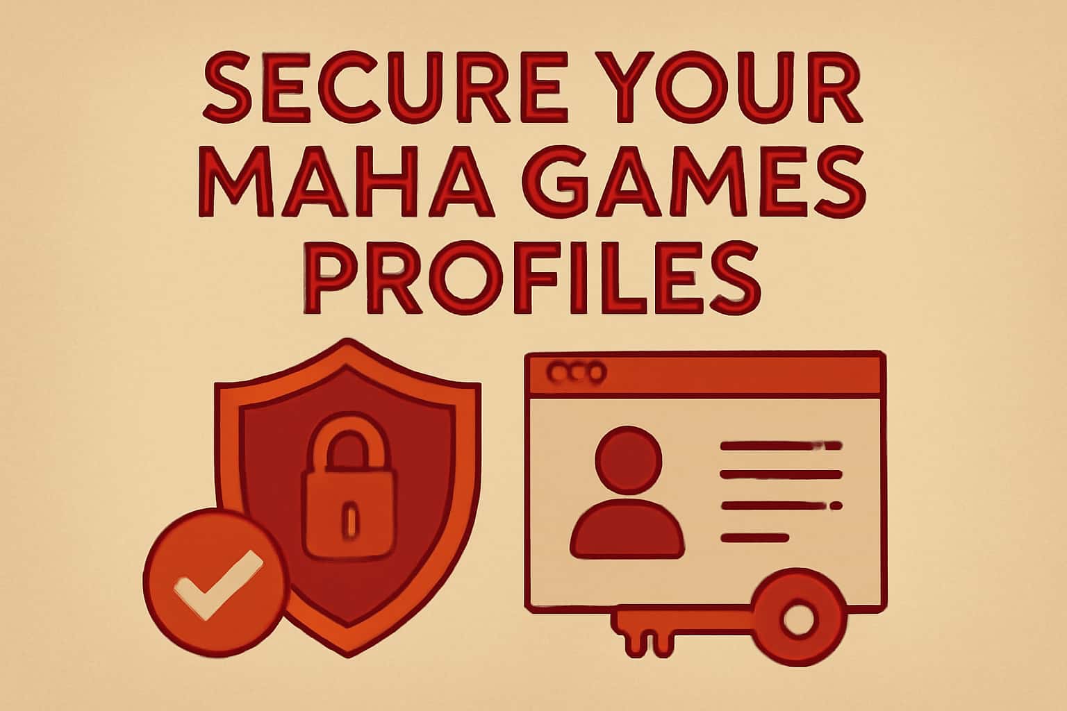 Visual representation of securing a gaming profile with emphasis on privacy and security.